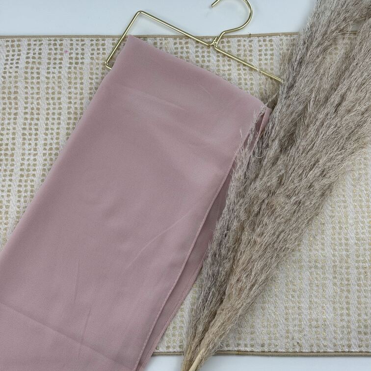 Chiffon Hijab in Sea Shell, lightweight and smooth with a soft drape, offering breathable comfort and versatile styling for everyday wear.