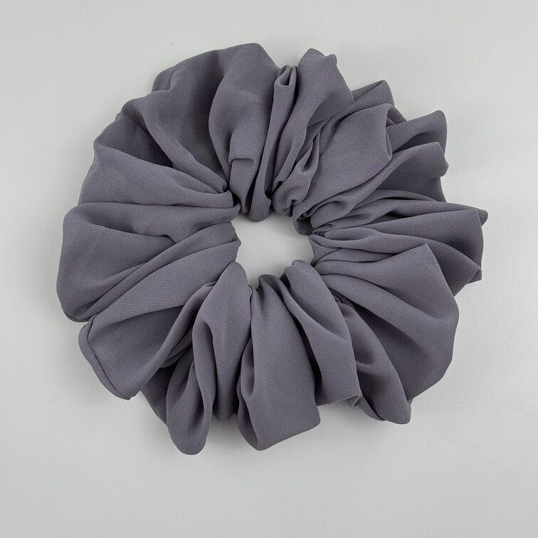 Soft chiffon scrunchy hair tie, stretchable and elastic for a comfortable, all-day hold without pulling or damaging hair