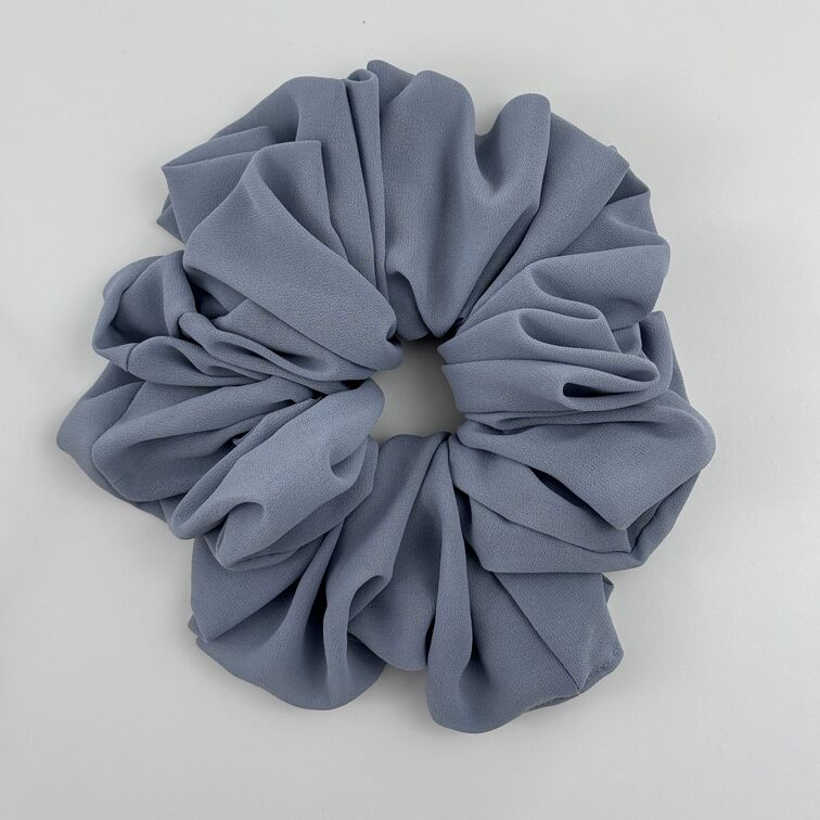 Soft chiffon scrunchy hair tie, stretchable and elastic for a comfortable, all-day hold without pulling or damaging hair